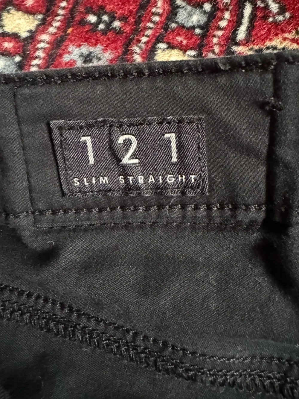 Lucky Brand 121 Slim‎ Straight Mens Jeans Sateen Black Size 32x32 Denim Pants
